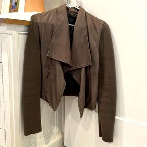 Joie Brown Draped Jacket medium